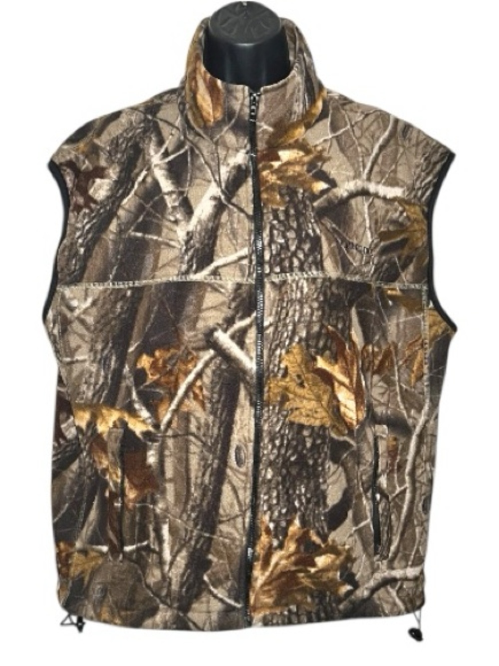RealTree Branch & Leaf Camouflage Fleece Full-Zip Hunting Vest